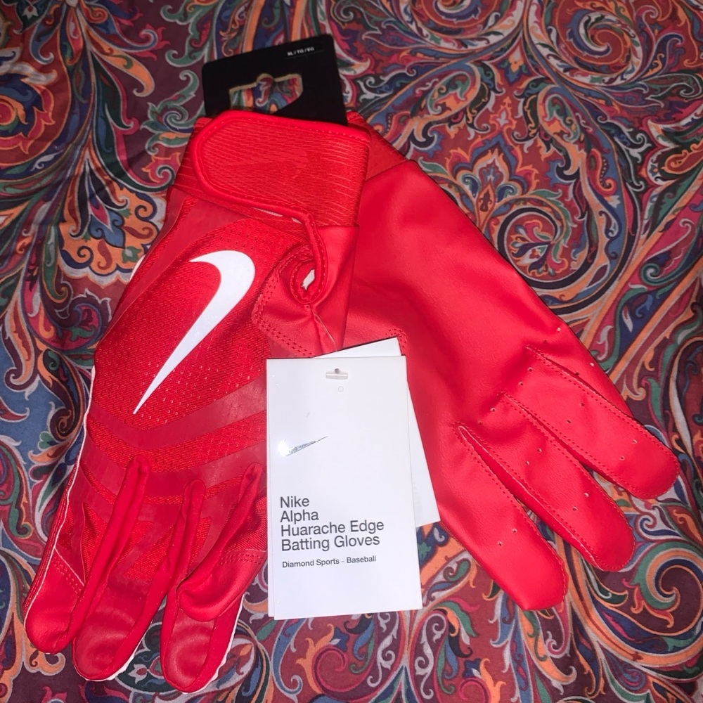 Nike Red Baseball Gloves